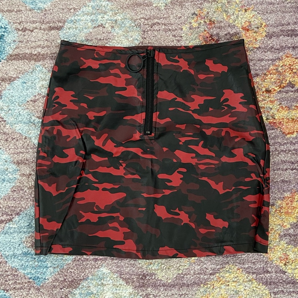 BRAND NEW Red Camo Skirt